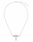 Colier din argint 925 cu zirconiu, placat cu rodiu