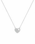 Colier din argint 925 cu zirconiu, placat cu rodiu