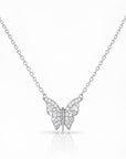 Colier din argint 925 cu zirconiu, placat cu rodiu