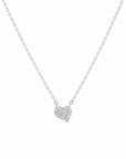 Colier din argint 925 cu zirconiu, placat cu rodiu