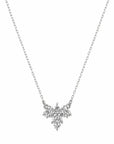 Colier din argint 925 cu zirconiu, placat cu rodiu