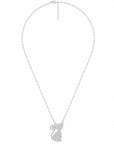 Colier din argint 925 cu zirconiu, placat cu rodiu