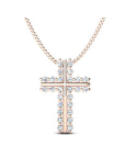 14K Rose Gold Necklace With 0.78 Carat