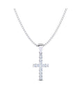 14K White Gold Necklace With 0.36 Carat Stone