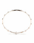 14K Rose Gold Bracelet With 0.45 Carat White Diamonds