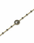 14K Yellow Gold Bracelet With 0.53 Carat Black Diamonds