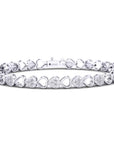14K White Gold Bracelet With 0.77 Carat White Diamonds
