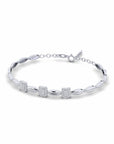 14K White Gold Bracelet With 0.30 Carat White Diamonds