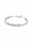 14K White Gold Bracelet With 0.30 Carat White Diamonds