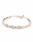 14K Rose Gold Bracelet With 0.30 Carat White Diamonds