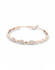 14K Rose Gold Bracelet With 0.30 Carat White Diamonds