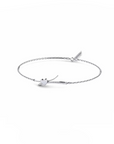 14K White Gold Bracelet With 0.09 Carat Stone