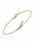 14K Gold Bracelet With 0.09 Carat Stone