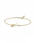 14K Gold Bracelet With 0.09 Carat Stone