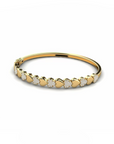 14K Gold Bracelet With 0.56 Carat White Diamonds
