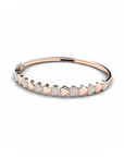 14K Rose Gold Bracelet With 0.56 Carat White Diamonds