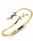 14K Gold Bracelet With 0.15 Carat White Diamonds