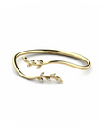 14K Gold Bracelet With 0.15 Carat White Diamonds