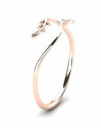 14K Rose Gold Bracelet With 0.15 Carat White Diamonds