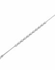 14K White Gold Bracelet With 0.66 Carat White Diamonds