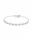 14K White Gold Bracelet With 0.66 Carat White Diamonds