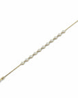 14K Gold Bracelet With 0.66 Carat White Diamonds