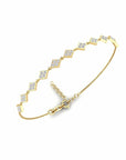 14K Rose Gold Bracelet With 0.66 Carat White Diamonds