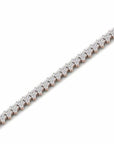 14K Rose Gold Tennis Bracelet With 2.88 Carat White Diamonds