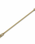 14K Gold Bracelet With 0.45 Carat White Diamonds