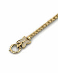 14K Gold Bracelet With 0.45 Carat White Diamonds