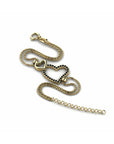 14K Yellow Gold Bracelet With 0.17 Carat Stone