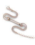 14K Rose Gold Bracelet With 0.07 Carat Stone