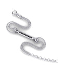 14K White Gold Bracelet With 0.07 Carat Stone