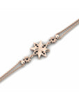 14K Rose Gold Bracelet With 0.05 Carat Stone