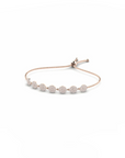 14K Rose Gold Bracelet With 0.84 Carat White Diamonds