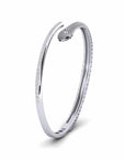 14K White Gold Bracelet With 0.79 Carat White Diamonds
