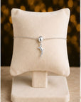 Brățară din argint 925 cu zirconiu, placată cu rodiu