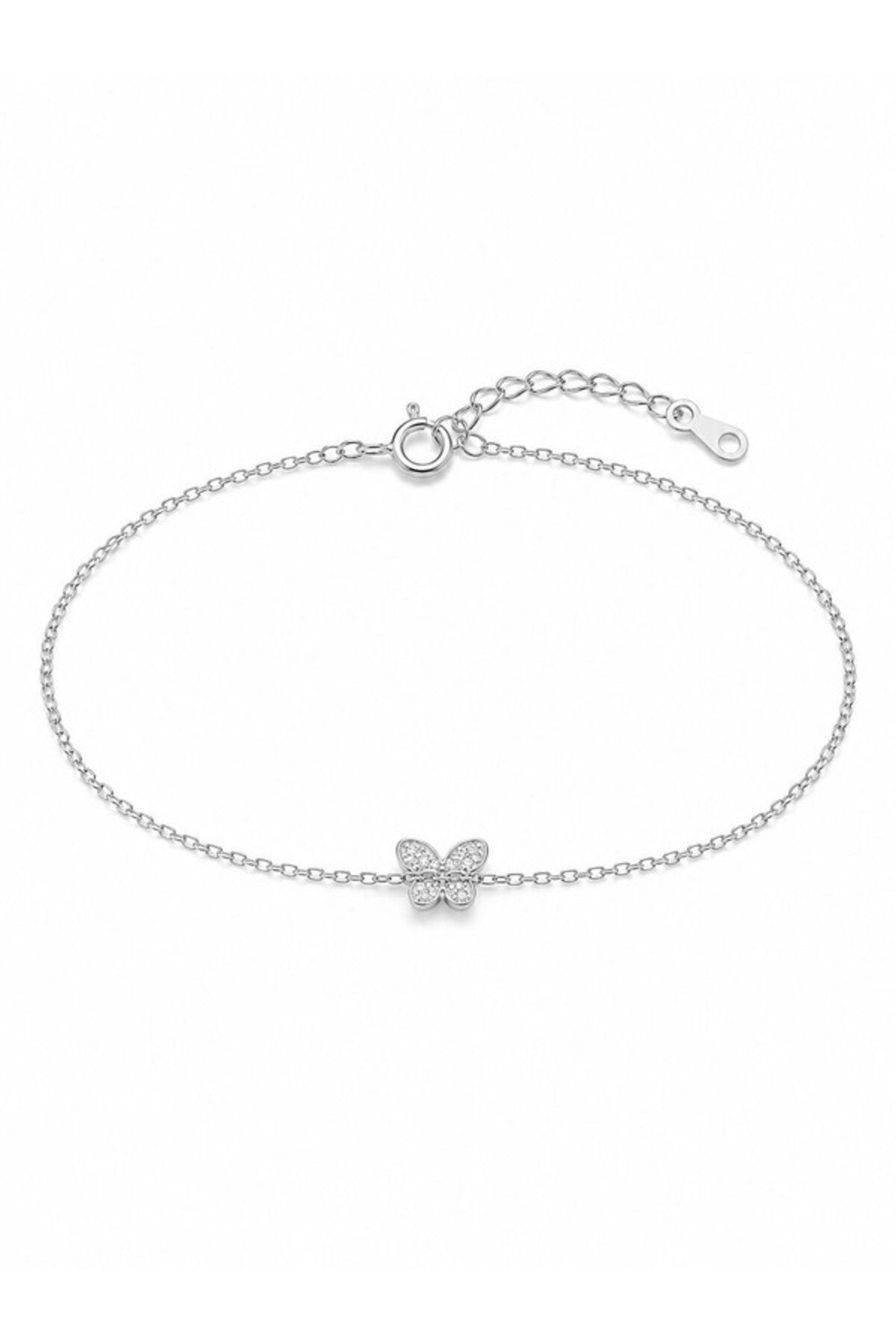 Brățară din argint 925 cu zirconiu, placată cu rodiu