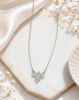 Colier din argint 925 cu zirconiu, placat cu rodiu