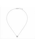 Colier din argint 925 cu zirconiu, placat cu rodiu