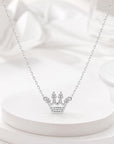 Colier din argint 925 cu zirconiu, placat cu rodiu