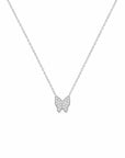 Colier din argint 925 cu zirconiu, placat cu rodiu