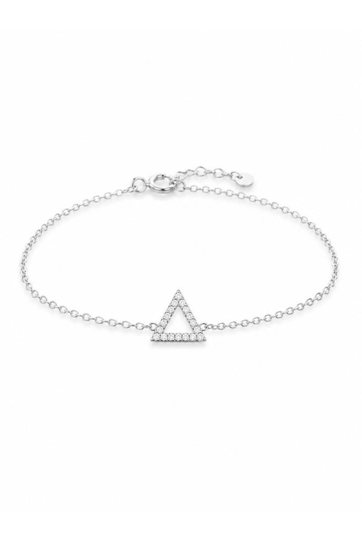 Brățară din argint 925 cu zirconiu, placată cu rodiu