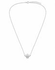 Colier din argint 925 cu zirconiu, placat cu rodiu