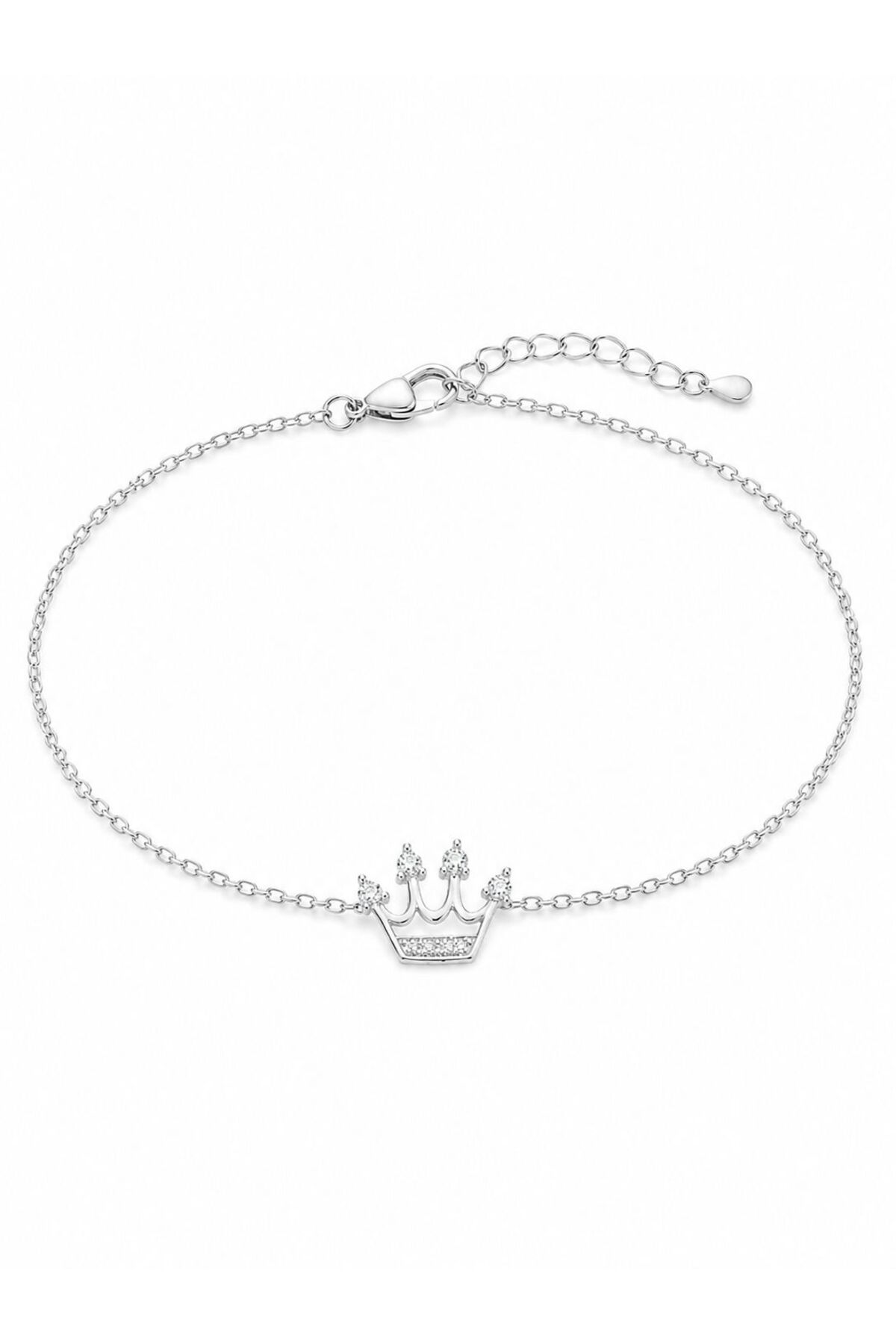 Brățară din argint 925 cu zirconiu, placată cu rodiu