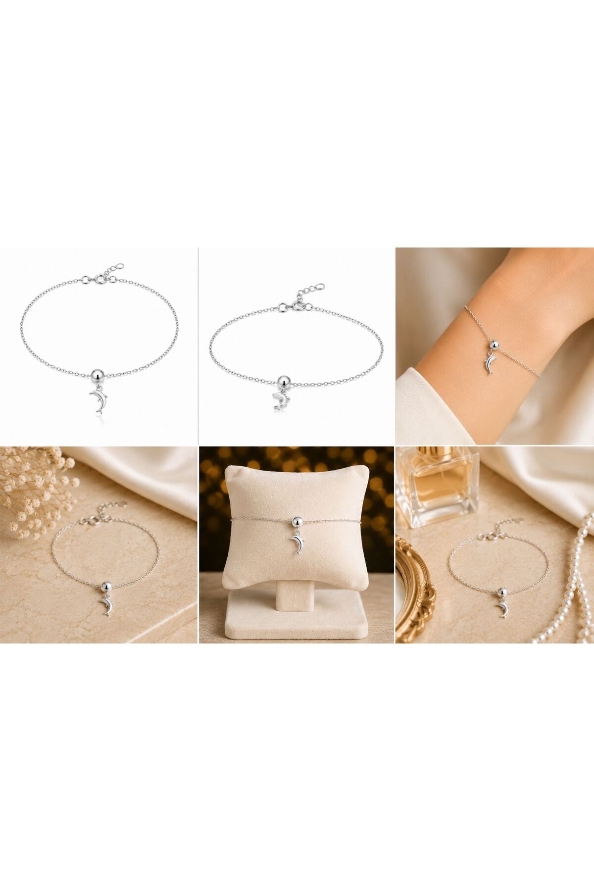 Brățară din argint 925 cu zirconiu, placată cu rodiu