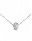 Colier din argint 925 cu zirconiu, placat cu rodiu