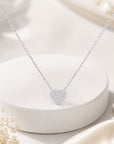 Colier din argint 925 cu zirconiu, placat cu rodiu