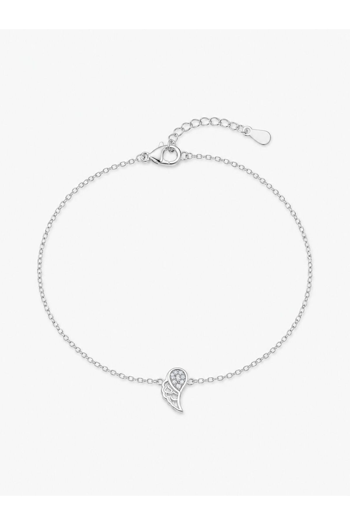 Brățară din argint 925 cu zirconiu, placată cu rodiu