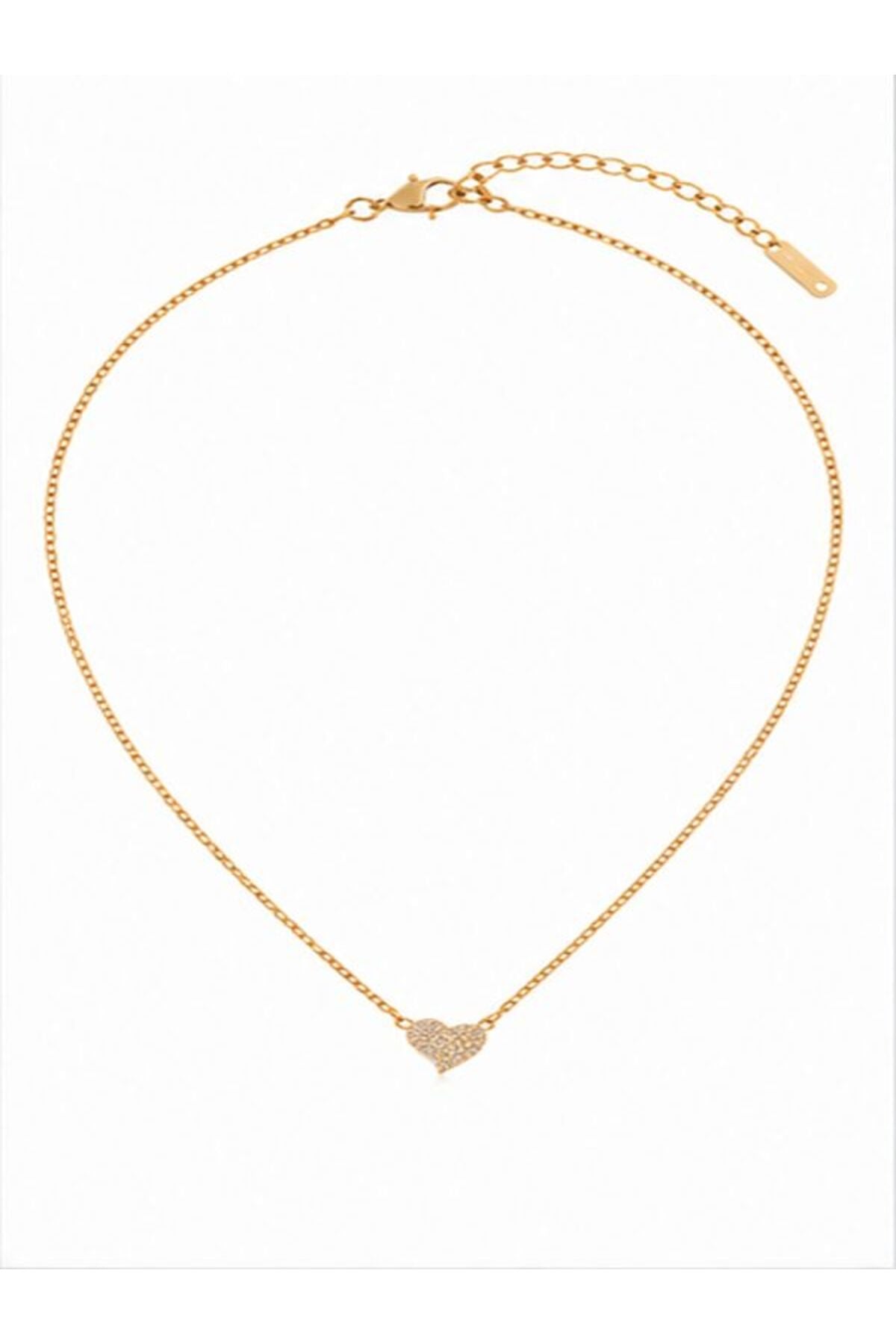 Colier din argint 925 cu zirconiu, placat cu aur